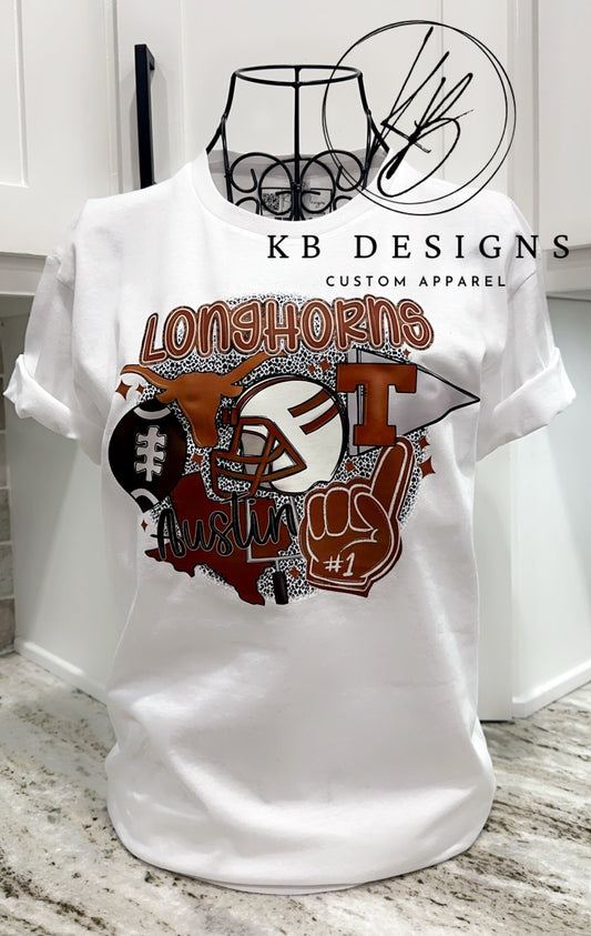 Texas Longhorn Football Tee