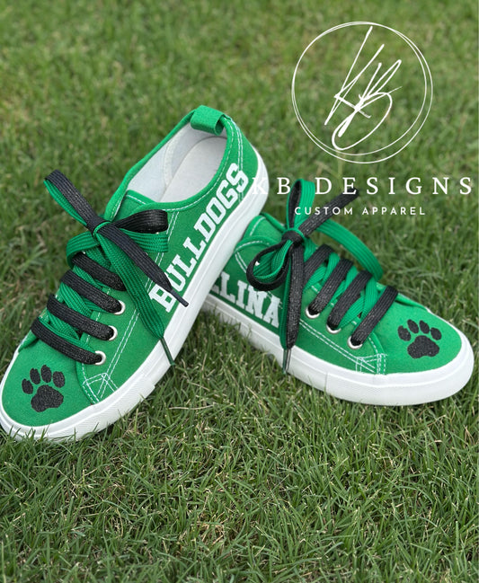 Bulldogs Glitter Spirit Shoes