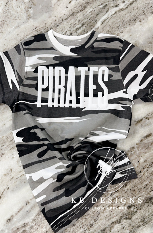 Custom Camo Puff Tee