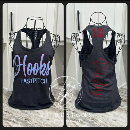 Sports Glitter & Puff Tank Top