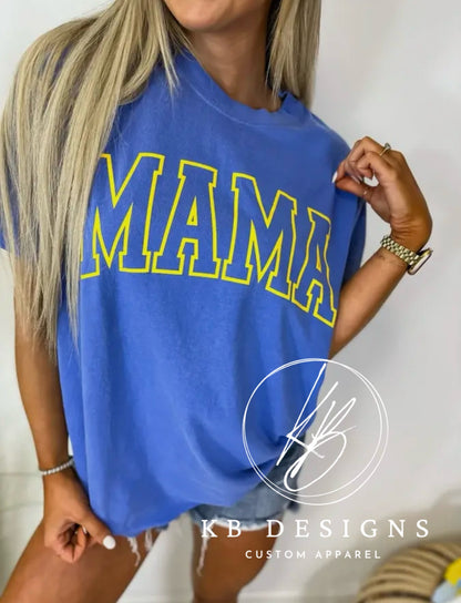 MAMA Neon Color Summer Puff Tee
