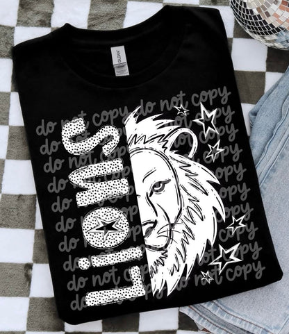 Black & White Mascot Tee