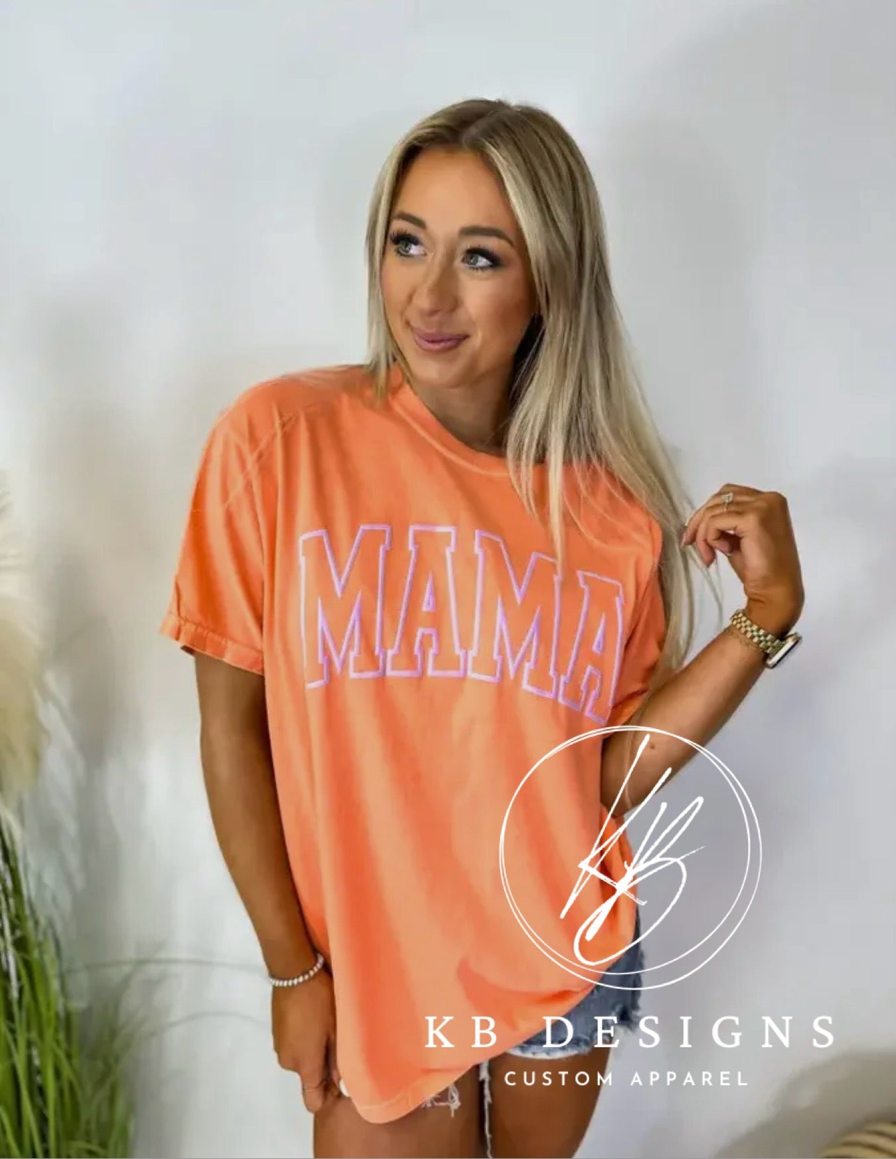 MAMA Neon Color Summer Puff Tee