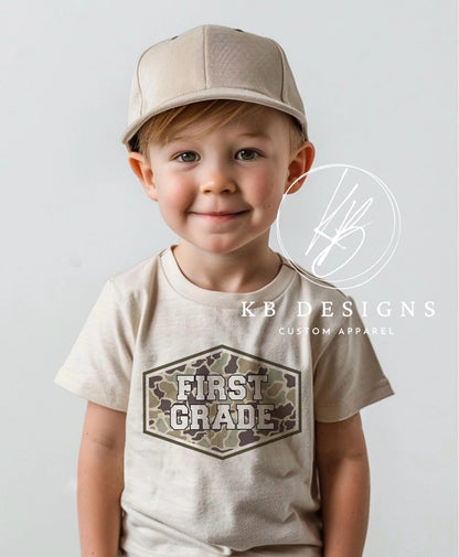 Old Camo School Grade Tee