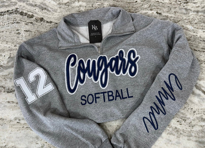 Custom Sports Quarter Zip Pull Over
