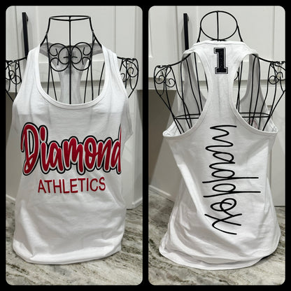 Sports Glitter & Puff Tank Top