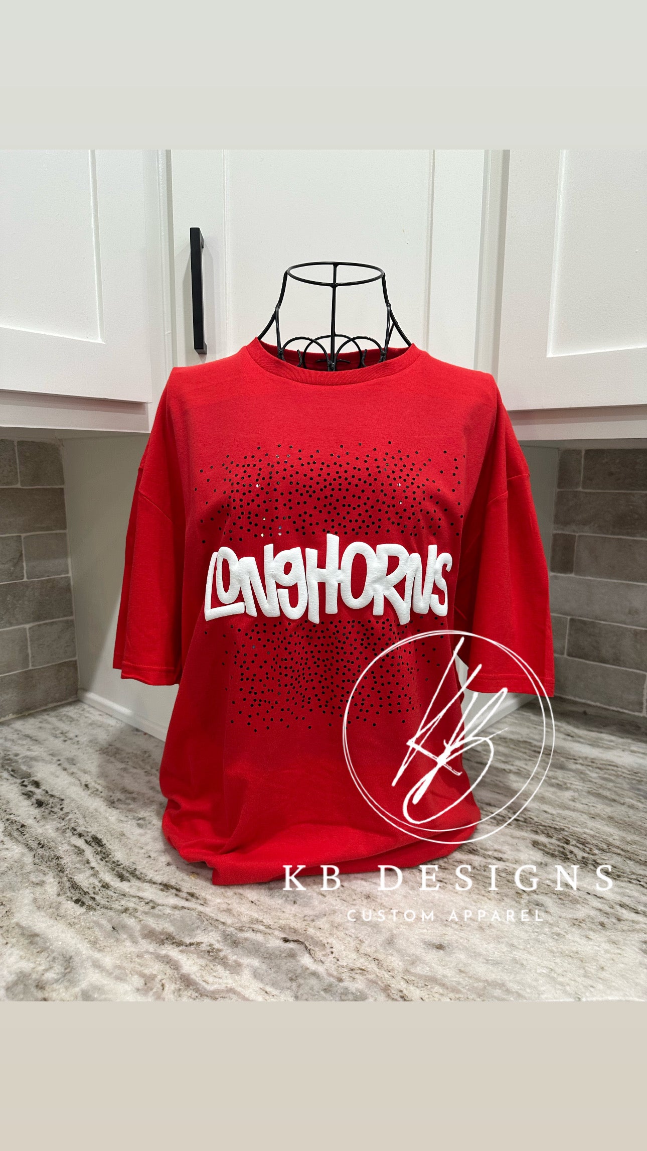 Custom Splattered Spangle Mascot Tee