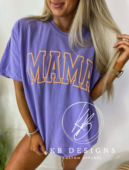 MAMA Neon Color Summer Puff Tee