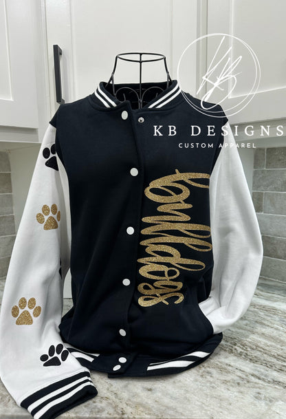 Panthers Varsity Letterman Glitter Jacket