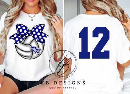 Volleyball W/Top Bow