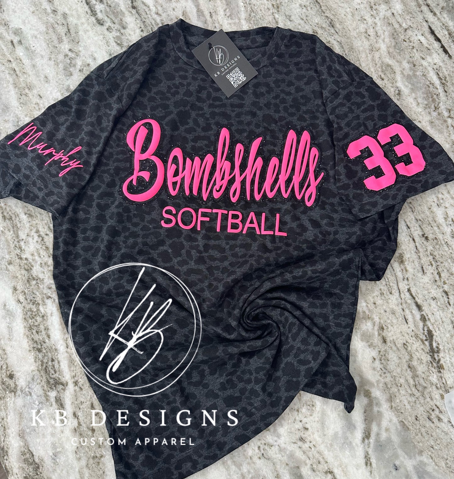 Sports Custom Leopard Tee