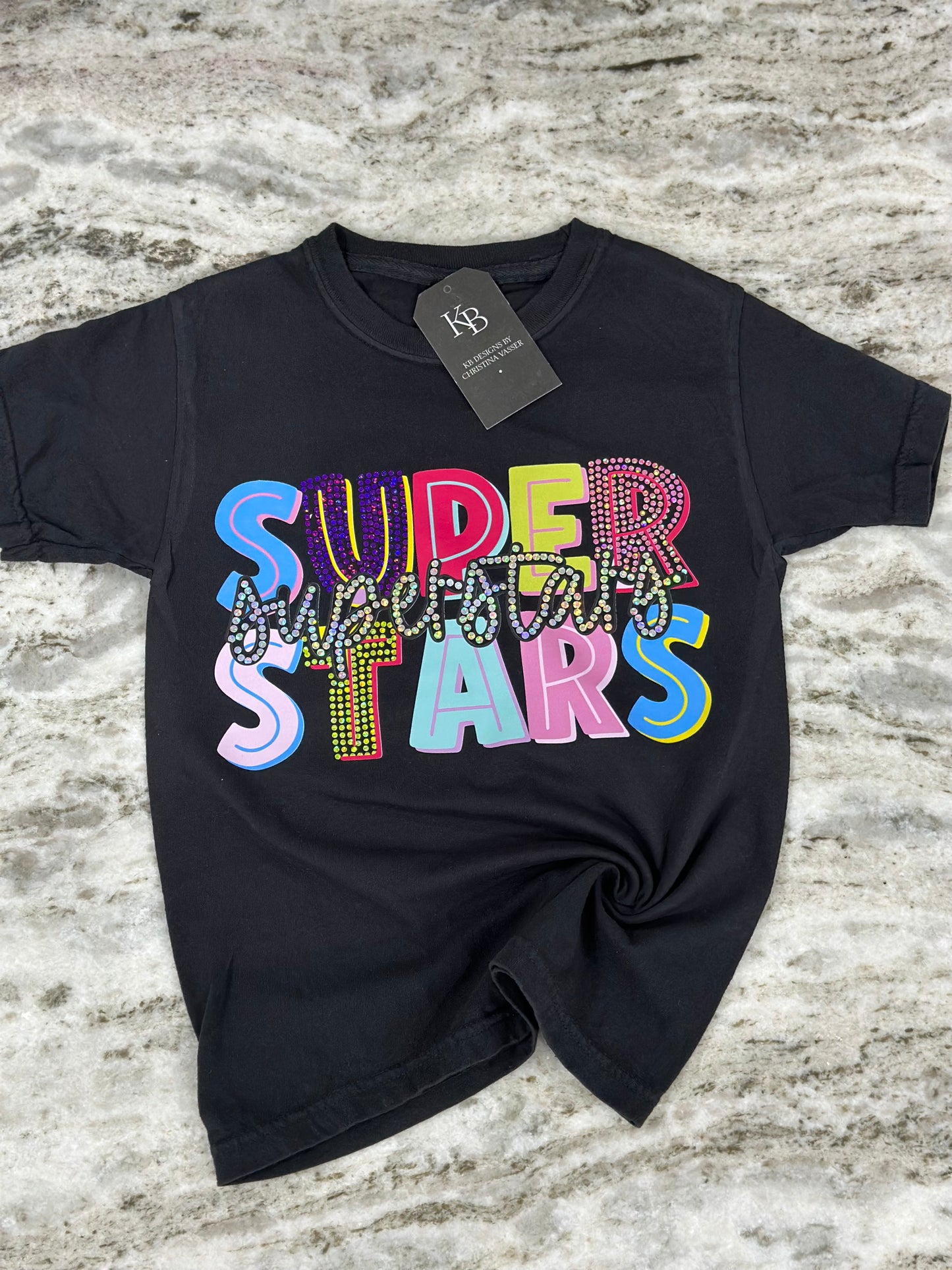 Double Stacked Mascot DTF & Spangle Tee