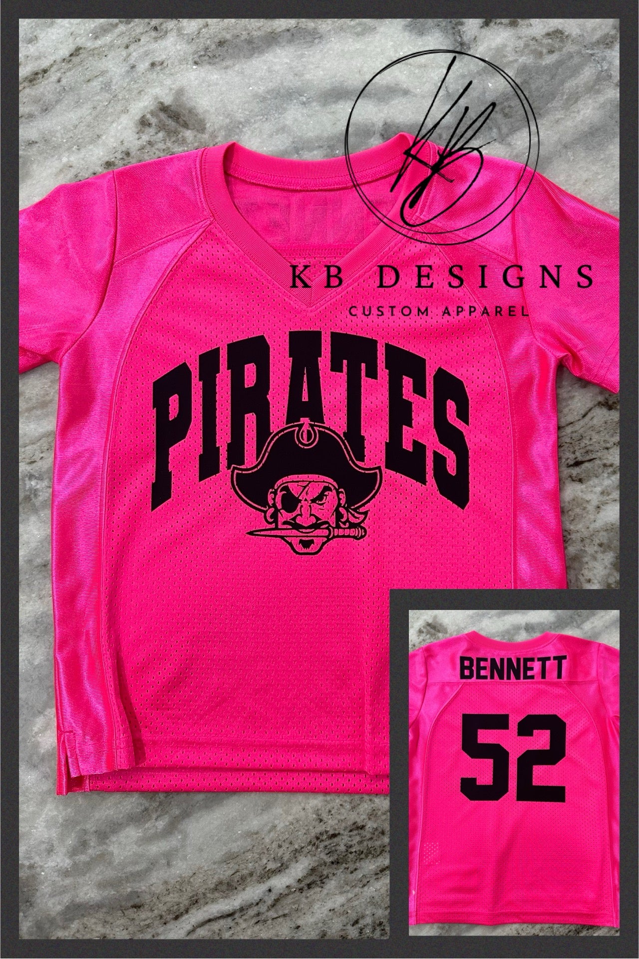Pirates Pinkout Glitter Mascot Jersey