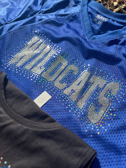 Mascot Glitter & Spangle Burst Jersey