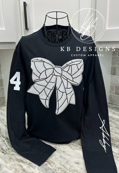 Volleyball Bow W/Personalization