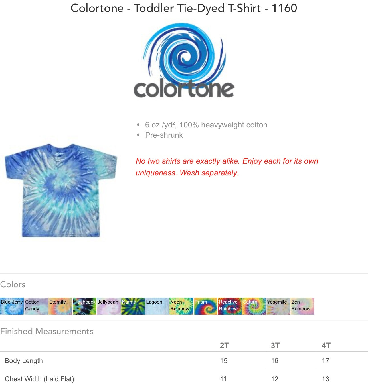 Tie Dye Mascot Tee