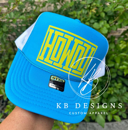 Howdy Neon Trucker Hat