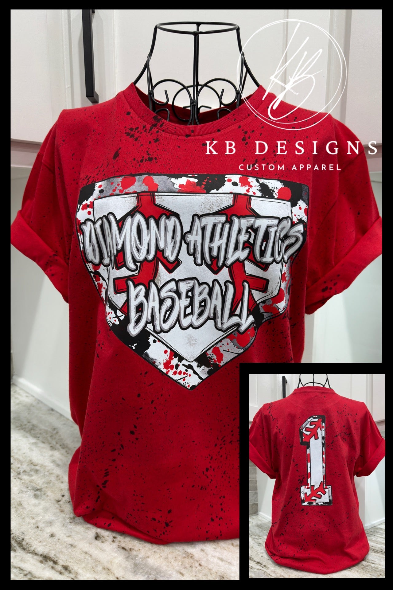 Diamond Athletics Splatter Base Sports Tee
