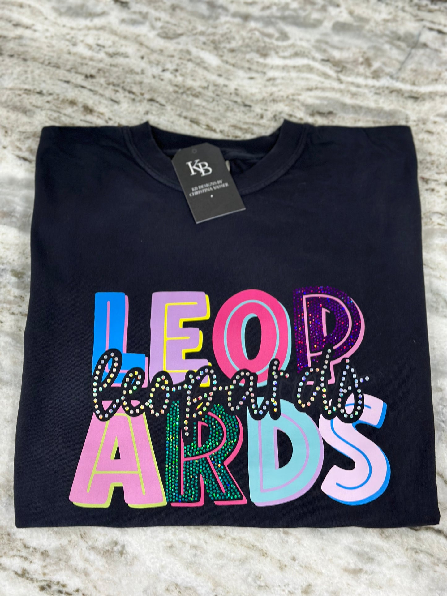 Double Stacked Mascot DTF & Spangle Tee