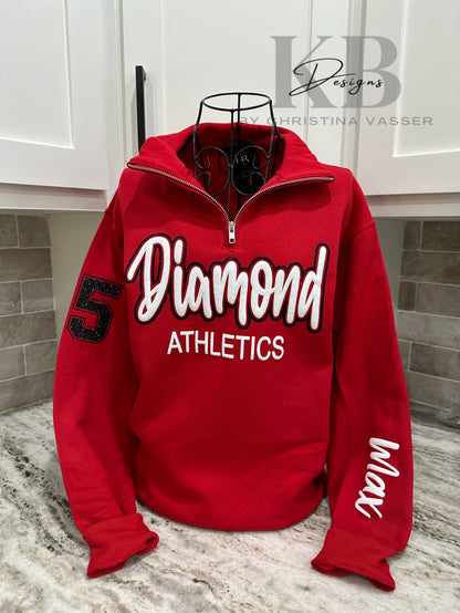 Custom Sports Quarter Zip Pull Over