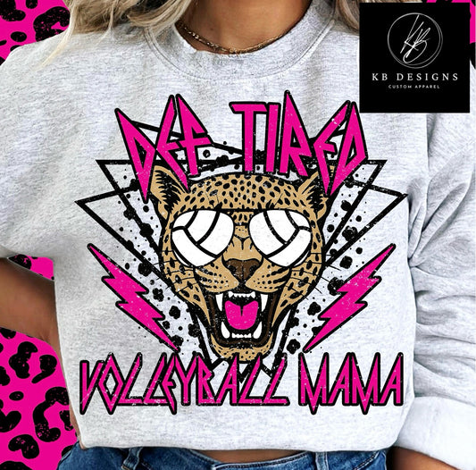 DEF Tired Volleyball Mama