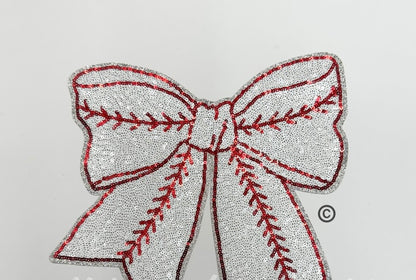 Sequin Sports Bow W/Personalization