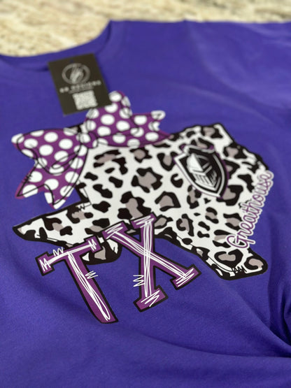 Town/Mascot Leopard TX W/Bow
