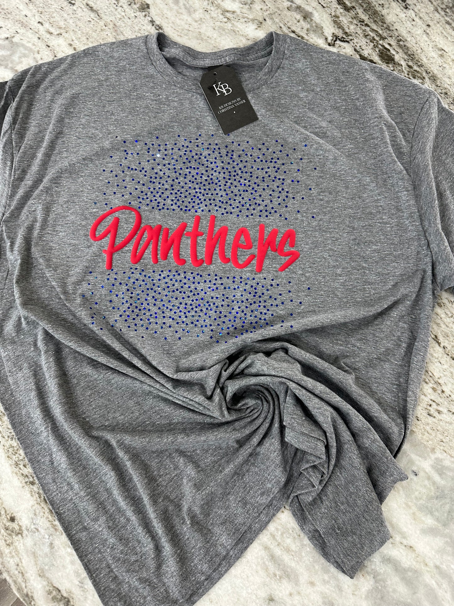 Custom Splattered Spangle Mascot Tee