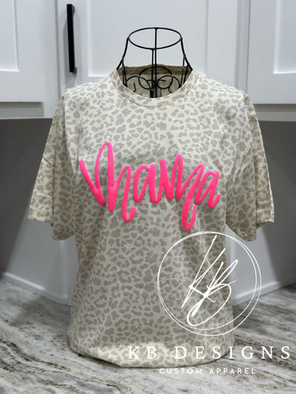Personalized Leopard Puff Shirt