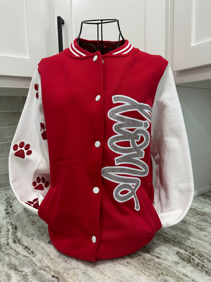 Panthers Varsity Letterman Glitter Jacket