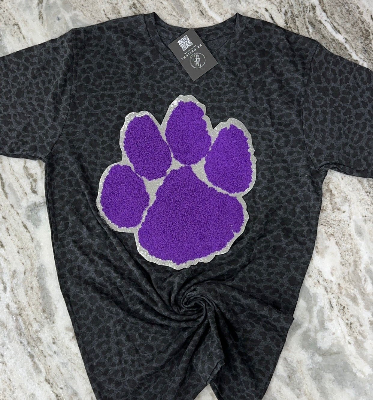 Chenille Paw Tee