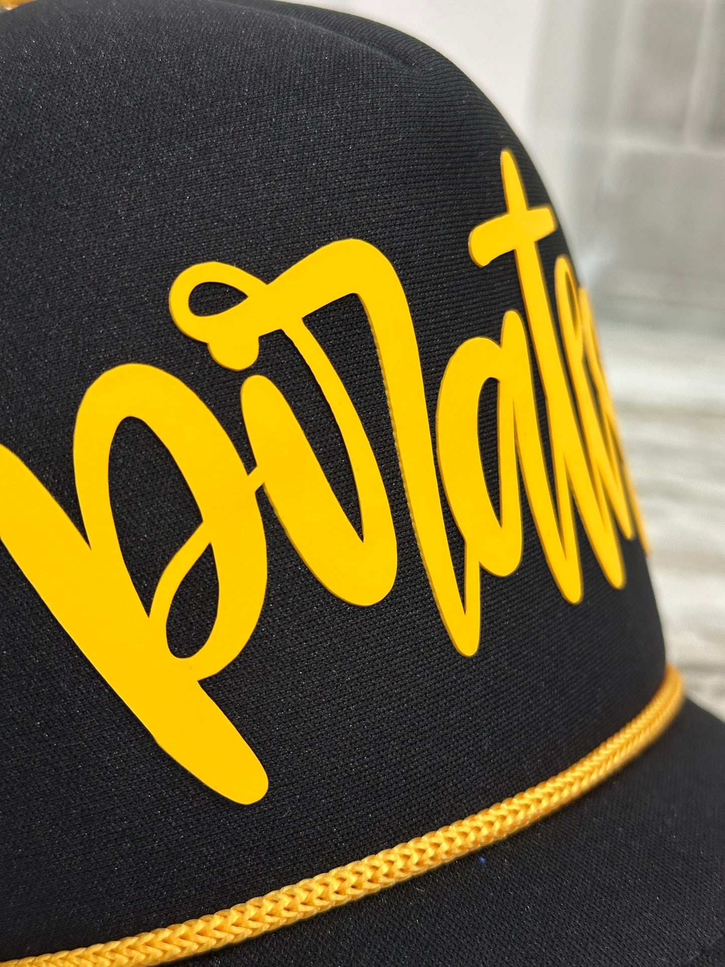Pirates Checkered Trucker Hat