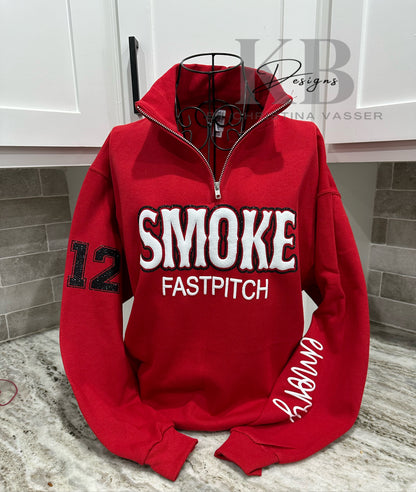 Custom Sports Quarter Zip Pull Over