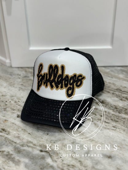 Bulldogs Glitter & Spangle Trucker Hat