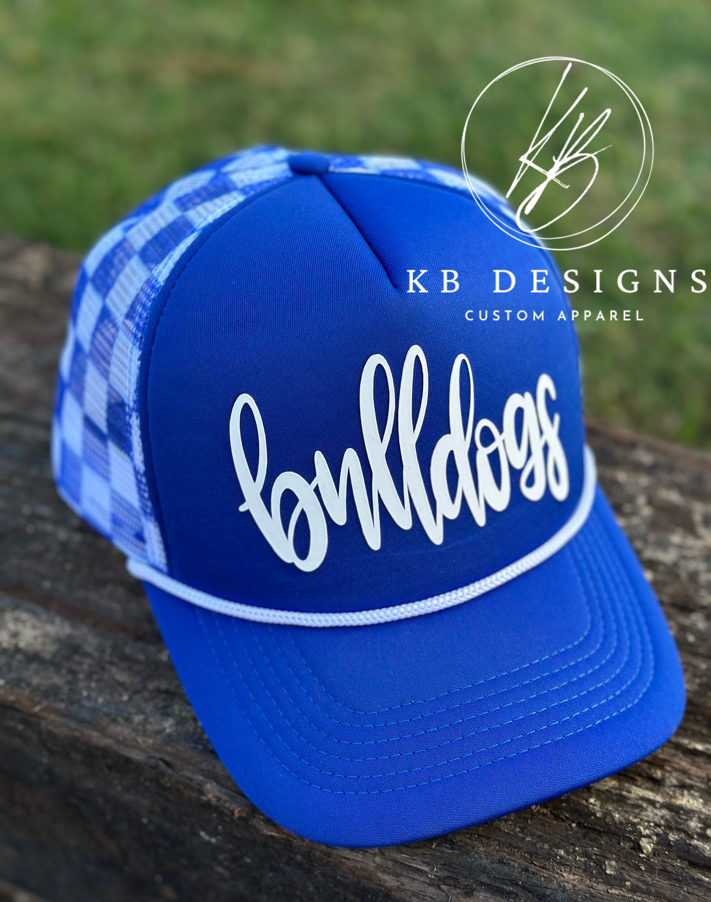 Bulldogs Checkered Trucker Hat