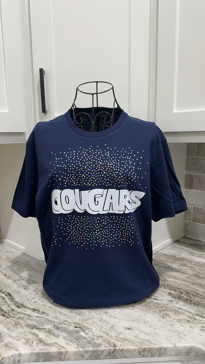 Custom Splattered Spangle Mascot Tee