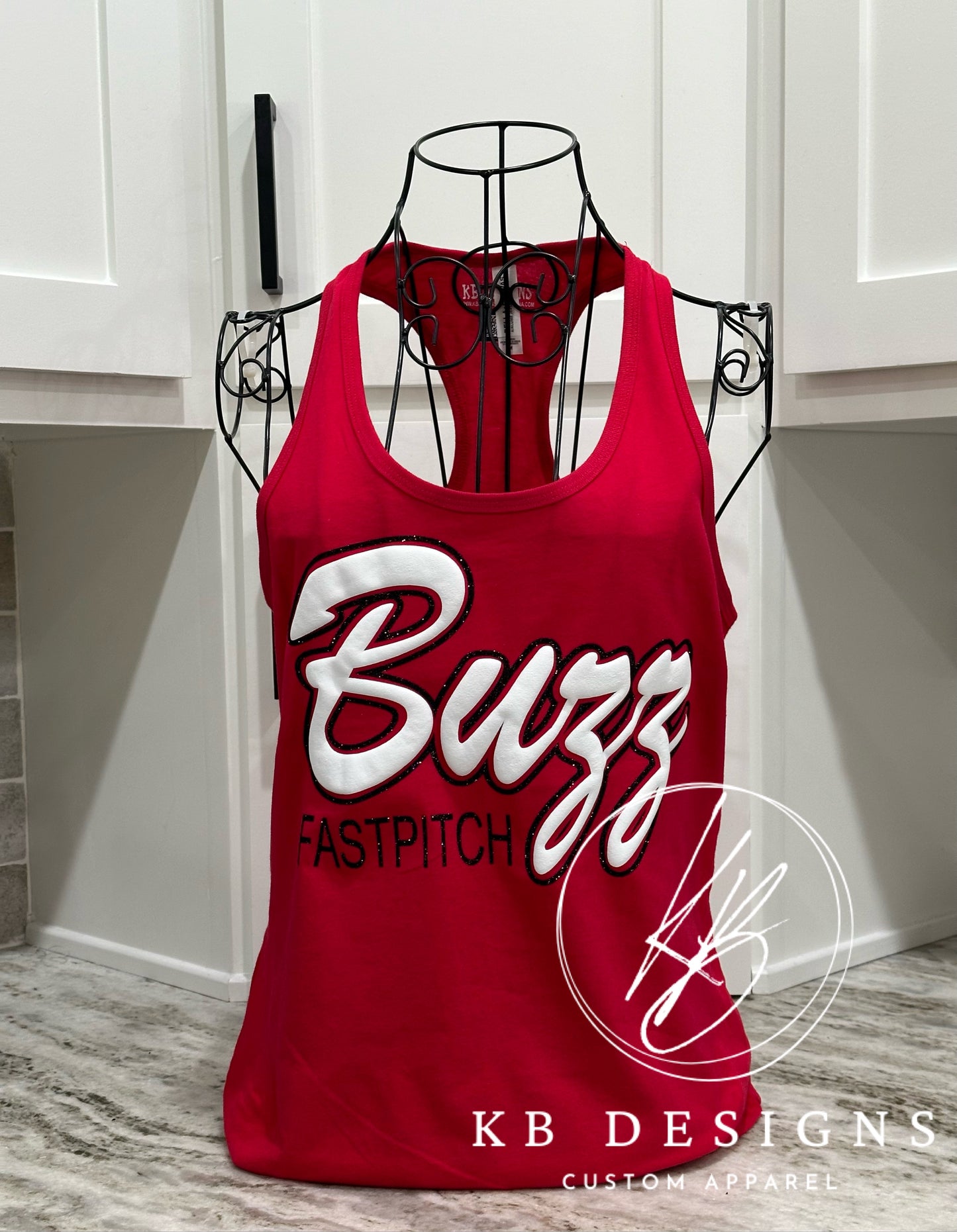 Sports Glitter & Puff Tank Top