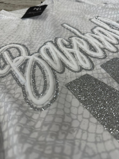 Sports Reptile glitter & puff Tee