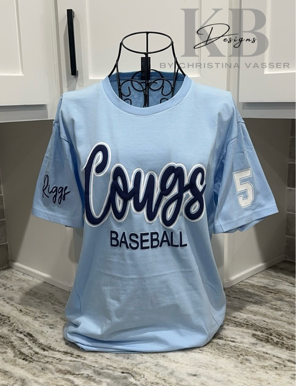 Personalized Sports Glitter & Puff Tee