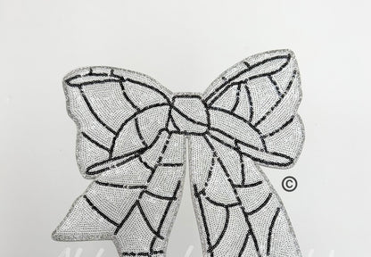 Sequin Sports Bow W/Personalization
