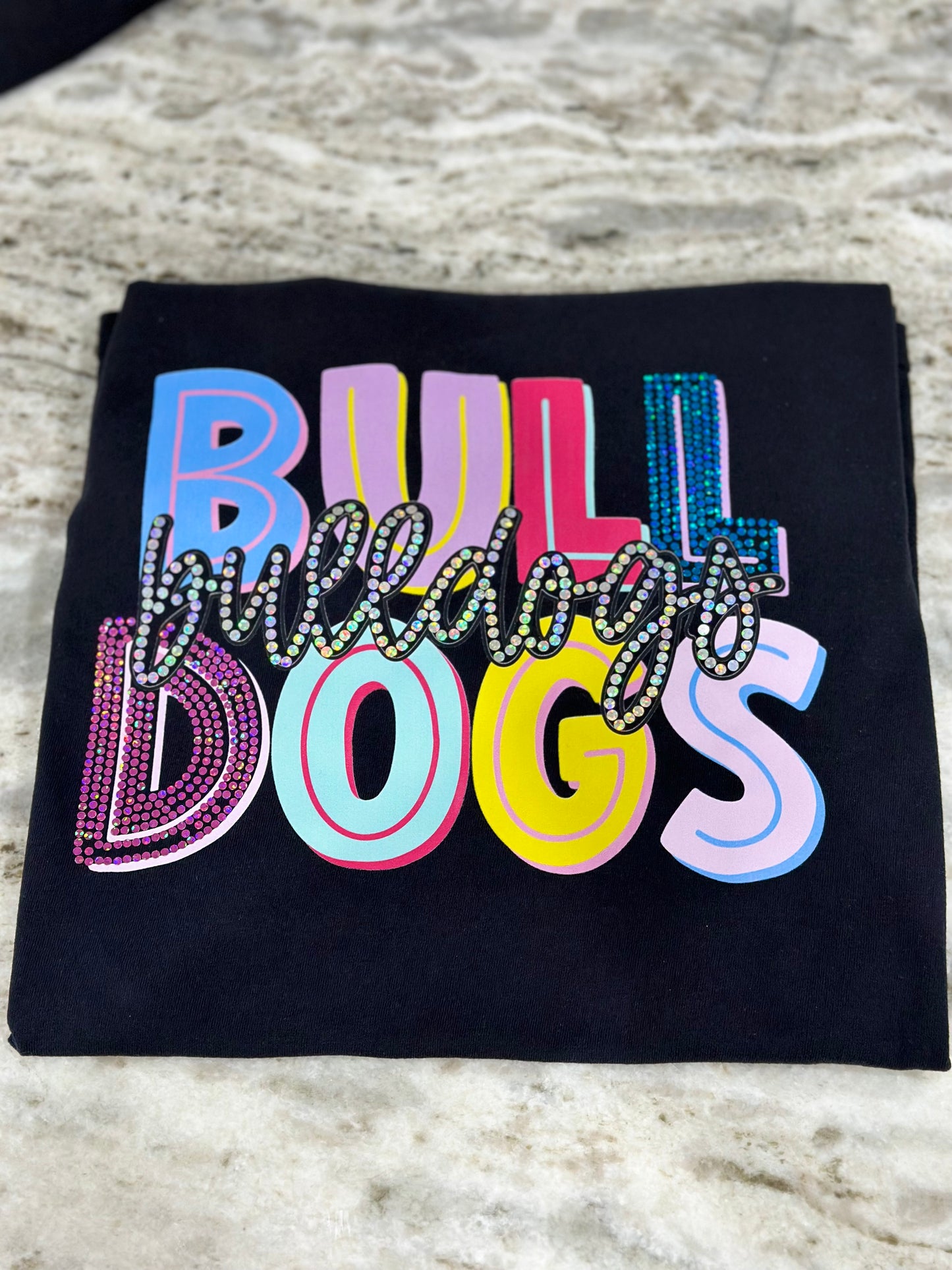 Double Stacked Mascot DTF & Spangle Tee