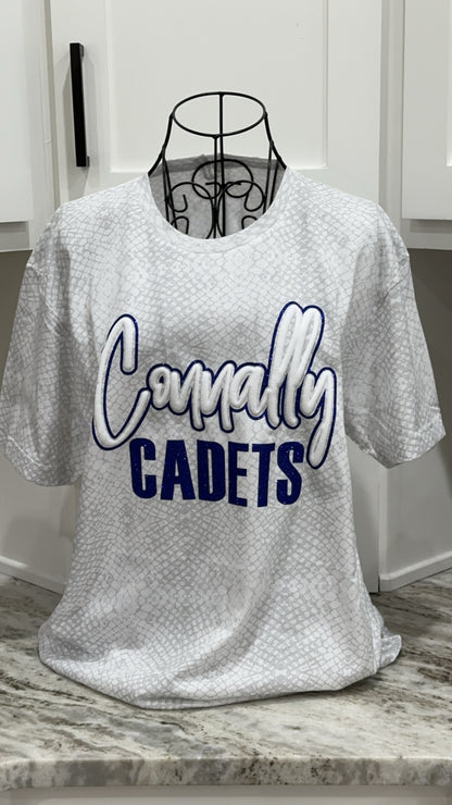 Custom Reptile Mascot glitter & puff Tee