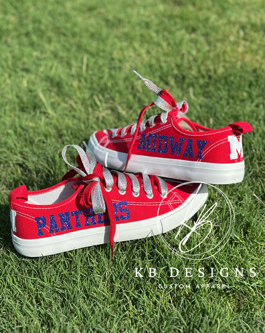 Midway Panthers Glitter Spirit Shoes