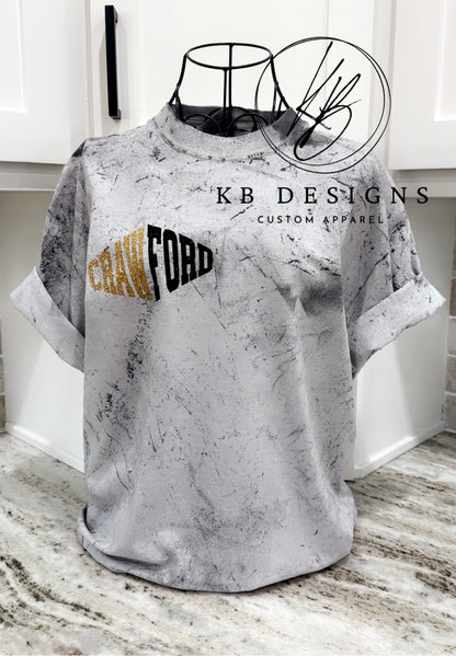 Pirates Zig Zag  Glitter Spirit tee