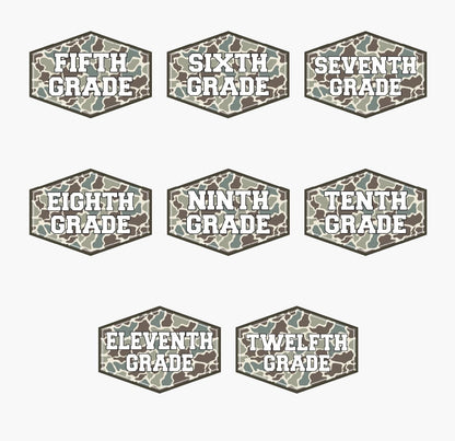 Old Camo School Grade Tee