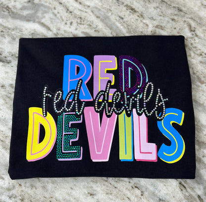 Double Stacked Mascot DTF & Spangle Tee
