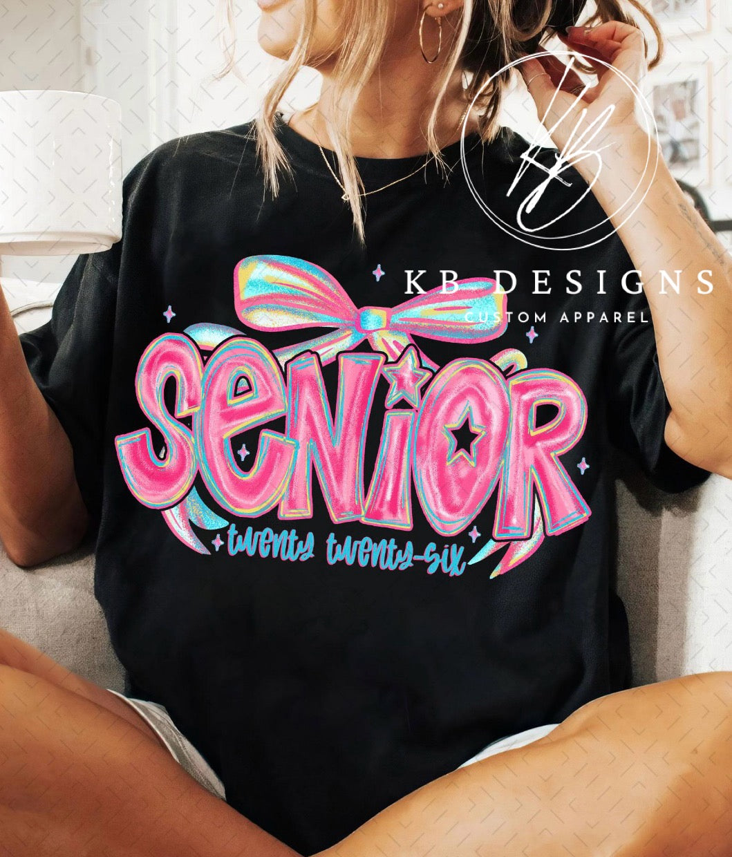 SENIOR Twenty Twenty Six  Bow Tee