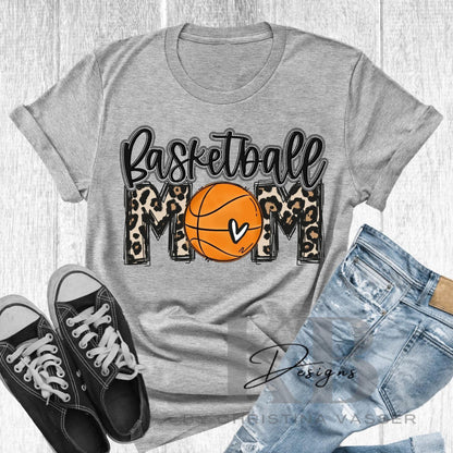 Basketball Leopard Mom