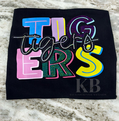 Double Stacked Mascot DTF & Spangle Tee