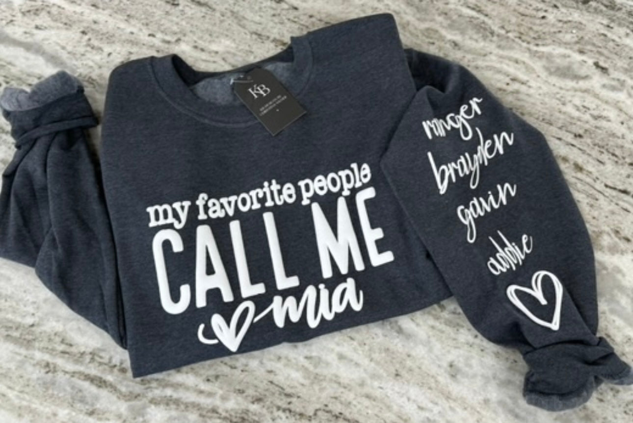 My Favorite People call me ….